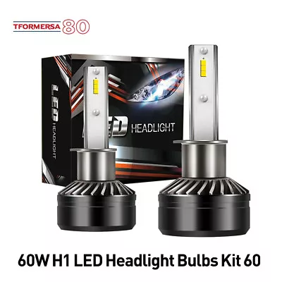 Pair H1 LED Headlight Bulbs Kit 6000K White High Low Beam Replace Fog Light • $12.69