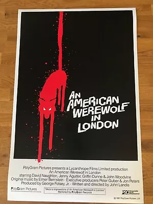 £3.99 • Buy Movie Poster An American Werewolf In London 430mm X 660mm (Bit Bigger Than A2)