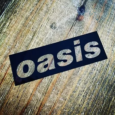 Black/Transparent Oasis Guitar Sticker Noel Gallagher By Casual Guitar Picks • £2.14