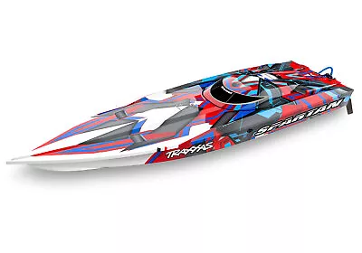 Traxxas 57076-4 - Spartan Brushless 36  Race Boat W/ TSM RTR Red • $458.35