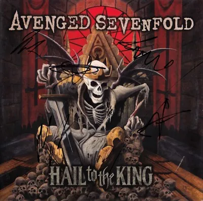 AVENGED SEVENFOLD Hail To The King VINYL LP M. Shadows Synyster Autograph SIGNED • $1499.99