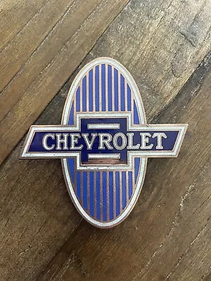 $124.49 • Buy Vintage Chevy Emblem 1929 1930 1931 1932 OEM Chevrolet Badge Radiador Grill CV12