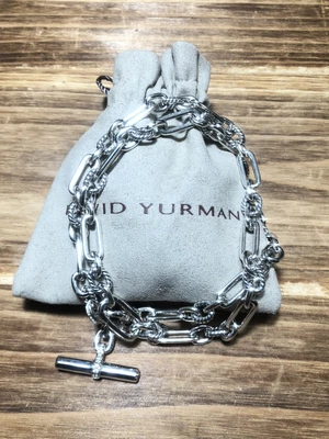 $480 • Buy David Yurman Sterling Silver Lexington Chain Necklace & Diamonds 9.8mm 18 Inches