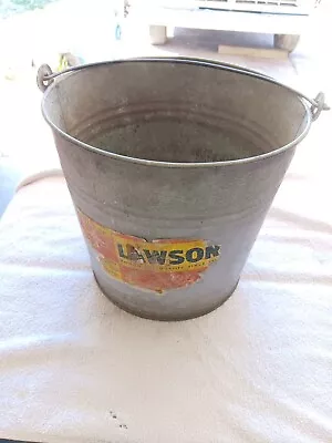 Vintage Galvanized Metal Farm Calf Feeding Bucket Pail With Handle • $22.90