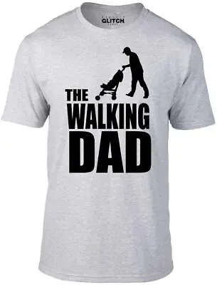 The Walking Dad T-Shirt - Funny T Shirt Dead Zombies Father Gift Dad Joke Retro • £12.99