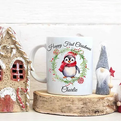 First Christmas Children’s Personalised Ceramic Mug Kids 11oz  Mug • £5.99