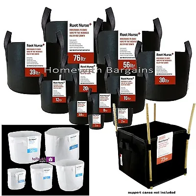£2 • Buy ROOT NURSE Fabric Pots Container Grow Bag Pot Plant Litre 100% Breathable Hydro