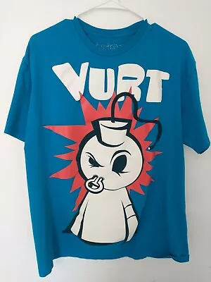 Vurt Bombs Away T-Shirt Size L Large Blue Skateboarding Skater Gnar Retro Loud • $24.99