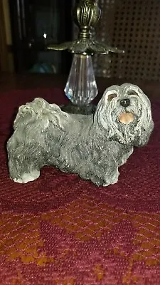 1987 Maltese Stone Resin Statue  Whiskers  By Martha Carey • $20