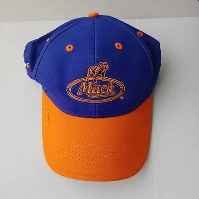 BUILT LIKE A MACK TRUCK Max Cap~fitted  Blue Orange OSFM Embroidered • $18.48
