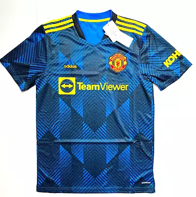 New W/Tags Adidas 2021/22 Manchester United Kohler Men's Medium Third Jersey • $49.99