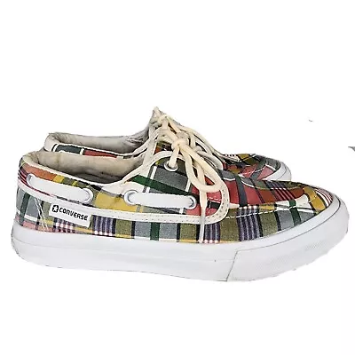 Converse Plaid Low Top Boat Shoes Womens Size 5.5 / Mens 4 • £16.37