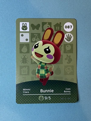 $1.65 • Buy 087 Bunnie - Animal Crossing Amiibo Card Series 1