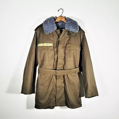 Vintage 80s Czech Army Field Jacket Coat Parka Vtg 1988 Military Selvedge EUC L • $107.91