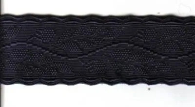 Black Oak Leaf Braid For Victorian Forage Cap Head Dress Etc. 1  1/2  X 29  • £2.99