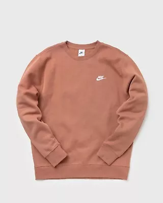 Nike Sportswear Club Fleece Crewneck Sweatshirt Mens BV2662-824 Pink/Clay • $40