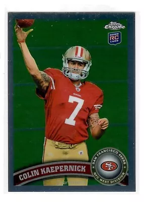 2011 Topps Chrome Colin Kaepernick #25 RC Rookie Card - San Francisco 49ers • $5.99