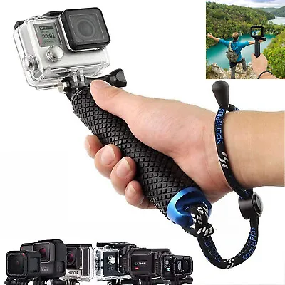 $14.88 • Buy Waterproof Extension Pole Selfie Stick GoPro 9/8/7/6/5/4Adjust Non-slip Portable