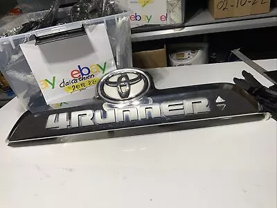 2014-2024 Toyota 4Runner Tailgate Garnish Panel Chrome Emblem 76811-35280 DAMAGE • $55