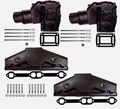 Manifold With Risers Gaskets Bolts For Volvo Penta OMC 5.0 5.7 L GI GXI V8 • $1074.99