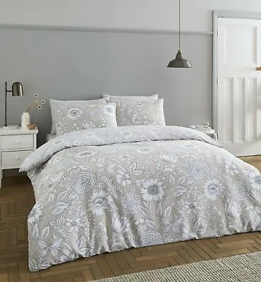 £24.99 • Buy Catherine Lansfield Tapestry Floral Easy Care Duvet Cover Bedding Set Natural