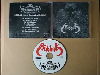 SABBAT Live At Asakusa Deathfest 2017 CD Abigail Metalucifer Absu Sarcofago • $9.99