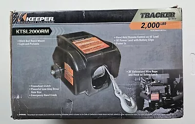 Keeper Tracker Series 12V DC 2000lbs Portable Winch KTSL2000RM • $109