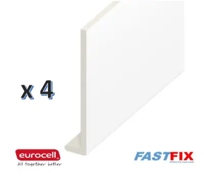 4 X 225mm FULL 5 METRES LONG Not 2  2.5m Fascia Capping Board Upvc FREE DELIVERY • £85.99