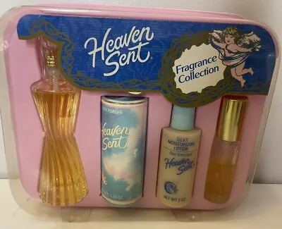Vintage Heaven Sent Gift Set 2 Oz  Perfume & Bath Powder Vintage • $49.95