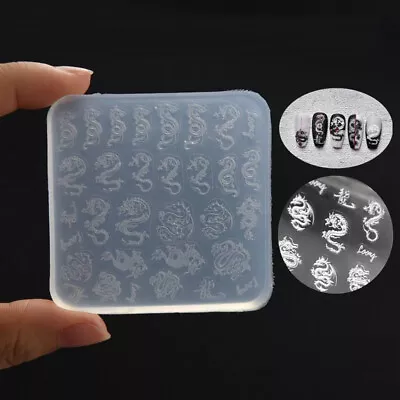 1Pcs 3D Nail Art Moulds Nail Carving Silicone Molds For Nail Decorations • $2.39