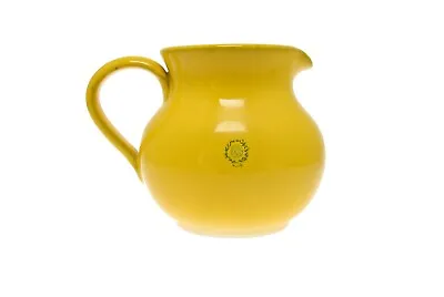 Cameo Marigold Yellow Mamma Ro Large Glazed Ceramic Pitcher 6.5  Medium Fat • $89.99