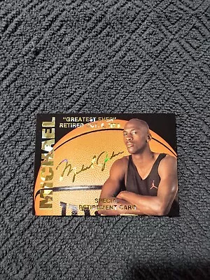 Michael Jordan 1993/94 Sports Stars Retirement Card Bulls (1 Of 15000) • $10