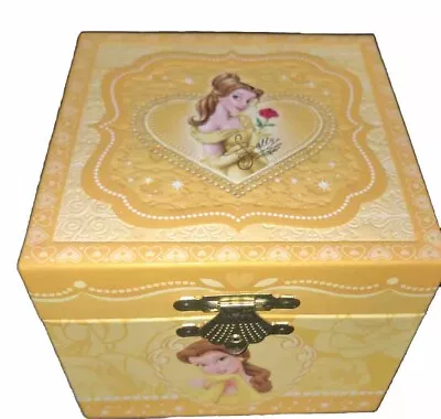 Disney Beauty & The Beast Princess Belle Music Jewelry Box Vintage Works Well • $21.99