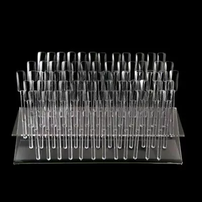 64 Sticks UV Gel Acrylic Tips Rack Samples Nail Art Display Stand Practice Tool • $13.39