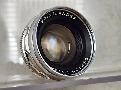 Voigtlander Septon 50mm F2 Lens For Bessamatic Camera *Minor Separation READ* • $159.99