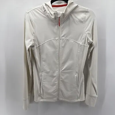 MPG MONDETTA PERFORMANCE GEAR Jacket White Full Zip Activewear Size M • $9.35