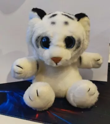 Keel Toys Sparkle Eyes -WHITE TIGER. 9 /20CM Plush. Excellent Condition. • £5