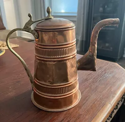 Vintage Copper Coffee Pot IMAX 1714 Turkey • $49.99