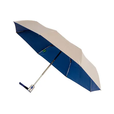 Clifton Women's Folding 96cm Auto Open Silver Coated Umbrella Shade Royal Inside • $45