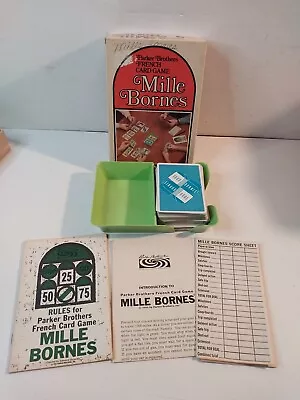 Mille Bornes Parker Brothers French Card Game Complete 1970  • $15