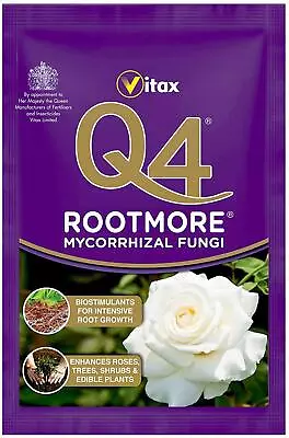 Vitax Q4 60g RootMore Enhance Growth Roses Tree Shrubs Edibles Mycorrhizal Fungi • £3.95