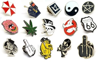 £4.49 • Buy TaRa Devil Cartoons Skull Finger Enamel Metal Pin Badge New UK Gift