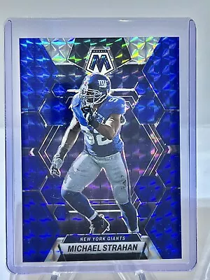 2023 Panini Mosaic Michael Strahan Blue Mosaic Prizm #/99 Color Match! • $7.99