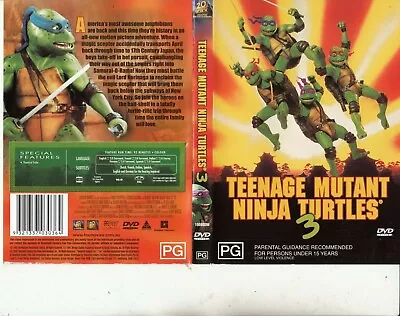 Teenage Mutant Ninja Turtles 3-[92 Minute 1993 Movie]-Animated TMNT-DVD • $19.95