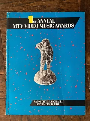 Vintage 1984 MTV VMA Video Music Awards Concert Program Book Michael Jackson • $39.99