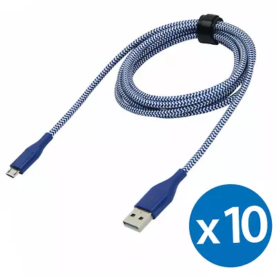 LOT X10 6FT Long Micro USB Cable 5 Pin Android Charger Cord For PS4 Male Wire • $19.88