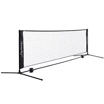 Mini Portable Tennis Net For Driveway - Kids Soccer Tennis Net - Family Pickl... • $113.30