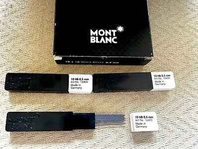 3 PACKS GENUINE MONTBLANC PENCIL LEAD Refills HB 0.5 Mm LOT/SET MADE IN GERMANY • $19.99