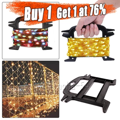 £2.99 • Buy Christmas String Light Reel Holder Cable Organiser Storage Rack Tangle Free Tidy