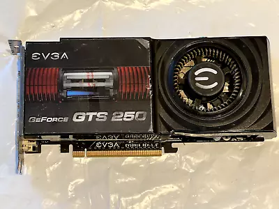 EVGA GeForce GTS 250 512MB PCI-E X16 GPU Graphics Card ***Tested - Dirty *** • $23.05